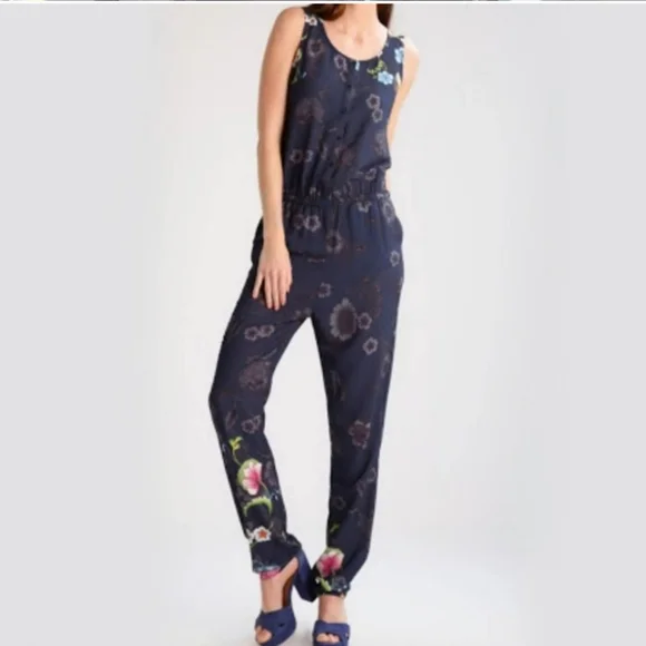 Desigual Floral Print Mono Robin Jumpsuit